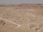 Top Dhruma Formation D2 member, cliff sof the top of D3 in background (equivalwent to the Sharar Reservoir